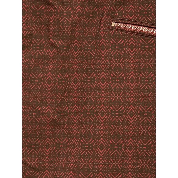 Liverpool Port Wine Patterned Pencil Skirt With Zipper Pockets Womens Size 6 - Picture 2 of 7